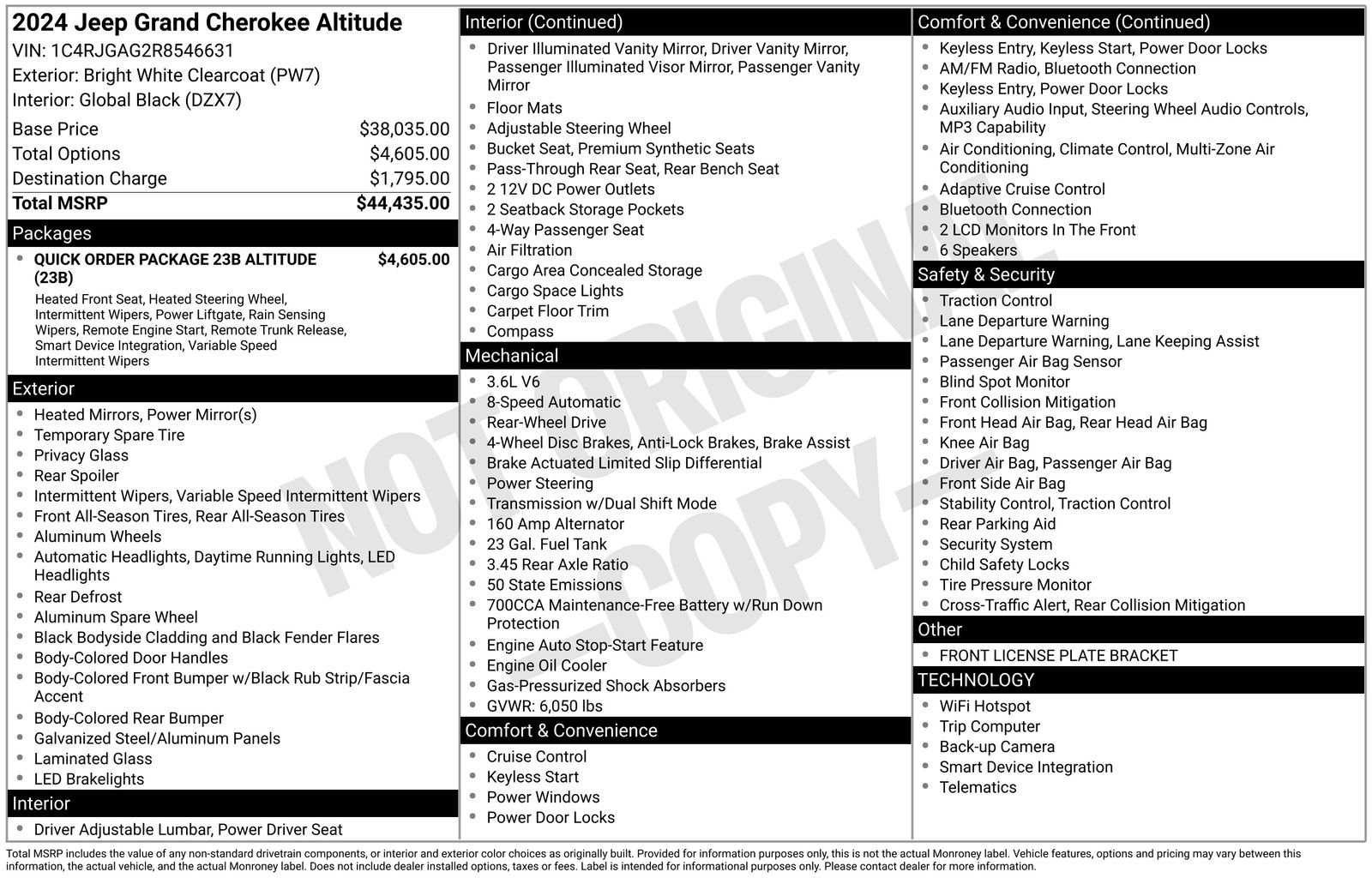 jeep grand cherokee 2024 1C4RJGAG2R8546631 image jeep grand cherokee 2024 1C4RJGAG2R8546631 image